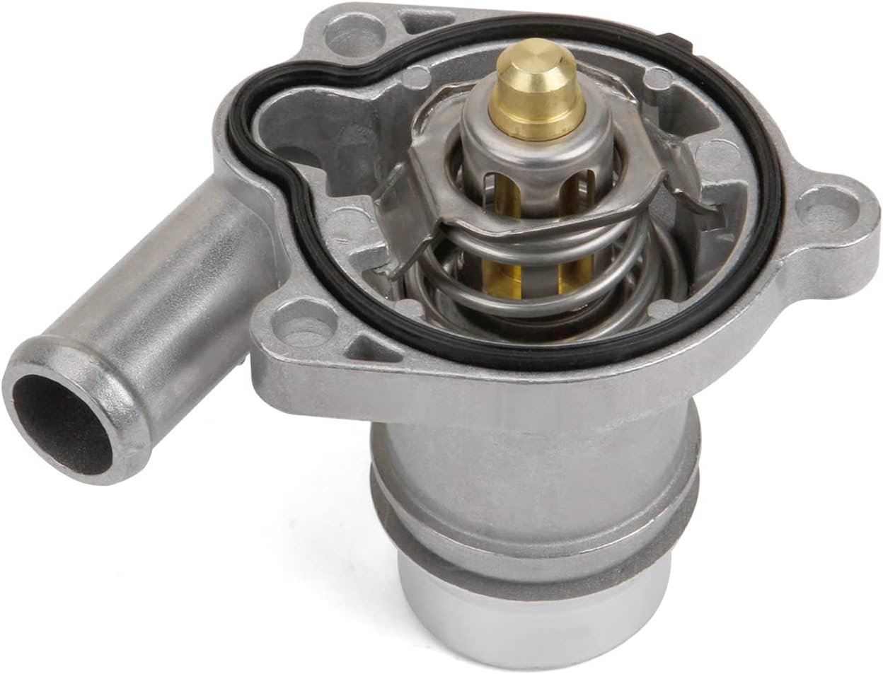 Carcasa de termostato de aluminio mejorada compatible con Buick Encore 2013-2020 Chevy Cruze Sonic Trax 2011-2016 1.4L Reemplazar 55579010