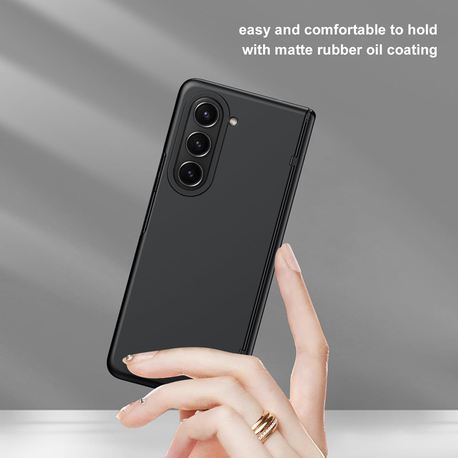 Funda para Samsung Galaxy Z Fold 5, compatible con todos los accesorios MagSafe, protección completa de bisagra, protector de pantalla integrado,