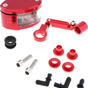 Copa universal del depósito de aceite líquido del cilindro del embrague del freno de la motocicleta (rojo) Copa universal del depósito de aceite líquido del cilindro del embrague del freno de la motocicleta (rojo)