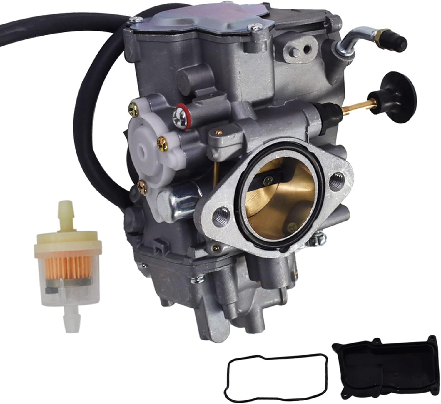 labwork Repuesto de carburador para Yamaha Big Bear 350 1987-1998 Warrior 350 YFM350X 1987-2004 Kodiak 400 YFM400FW 4×4 1993-1998 Moto 4 YFM200DX