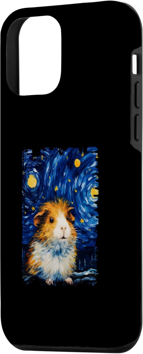 iPhone 12 mini Guinea Pig Starry Night Painting Mom Dad Case