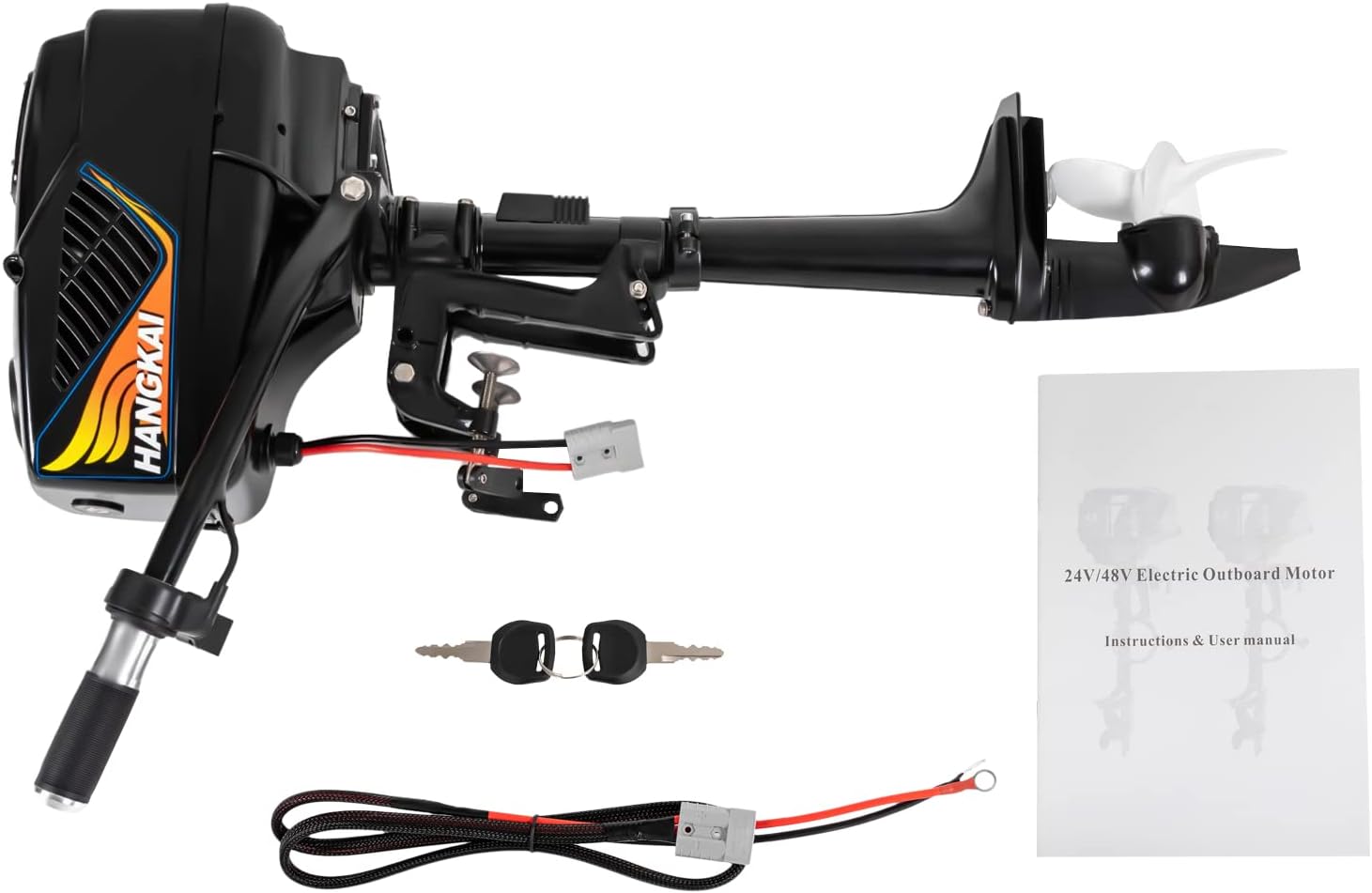 CNCEST 48V 1.2KW motor de arrastre fuera de borda eléctrico motor de barco de pesca 4000rpm 18KMH utilizado en pesca, acuicultura, aventura al aire