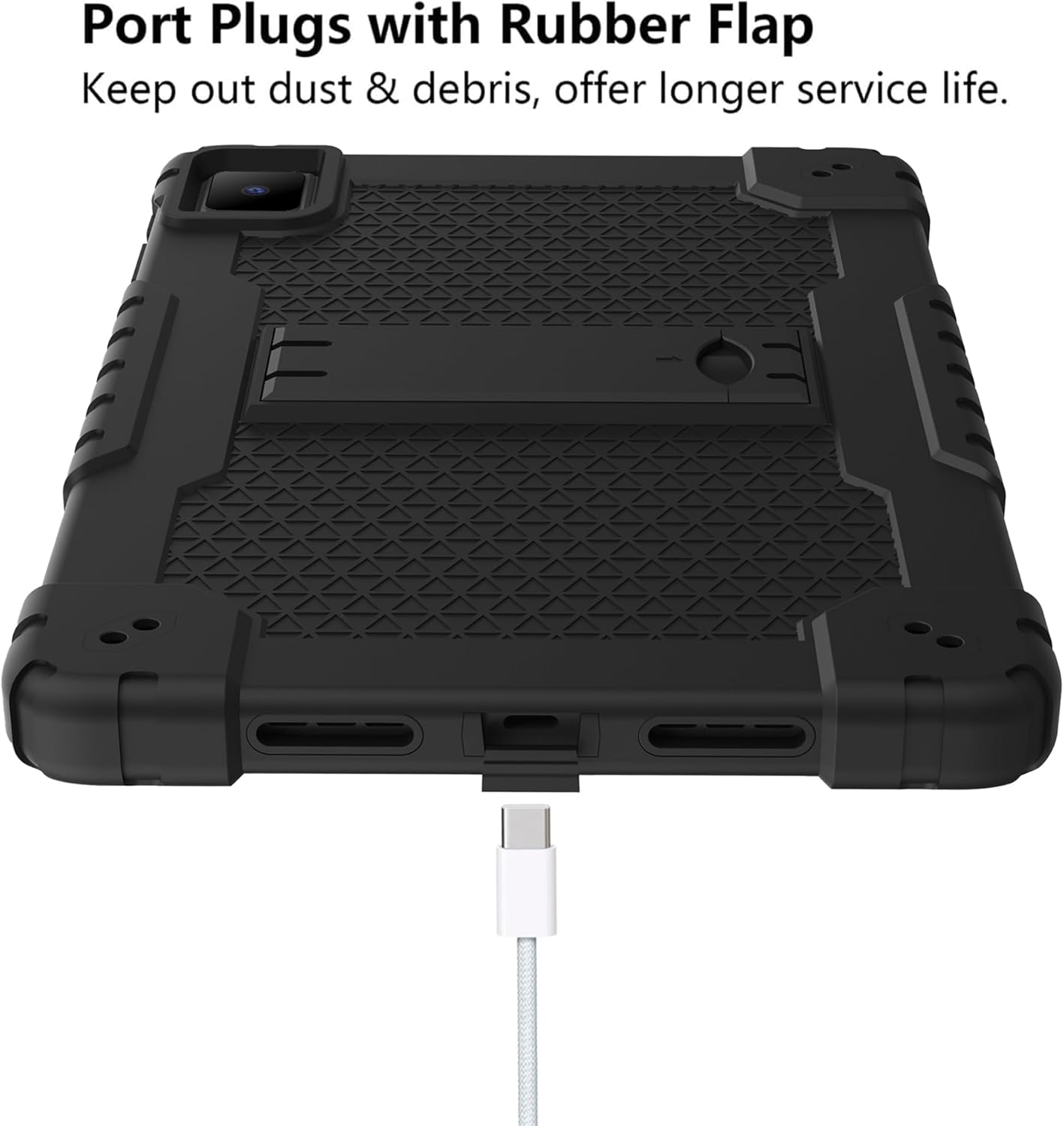 Mignova – Funda para tablet TCL Tab Pro 5G, soporte giratorio integrado, correa de hombro, correa de mano, híbrida a prueba de golpes, para niños,