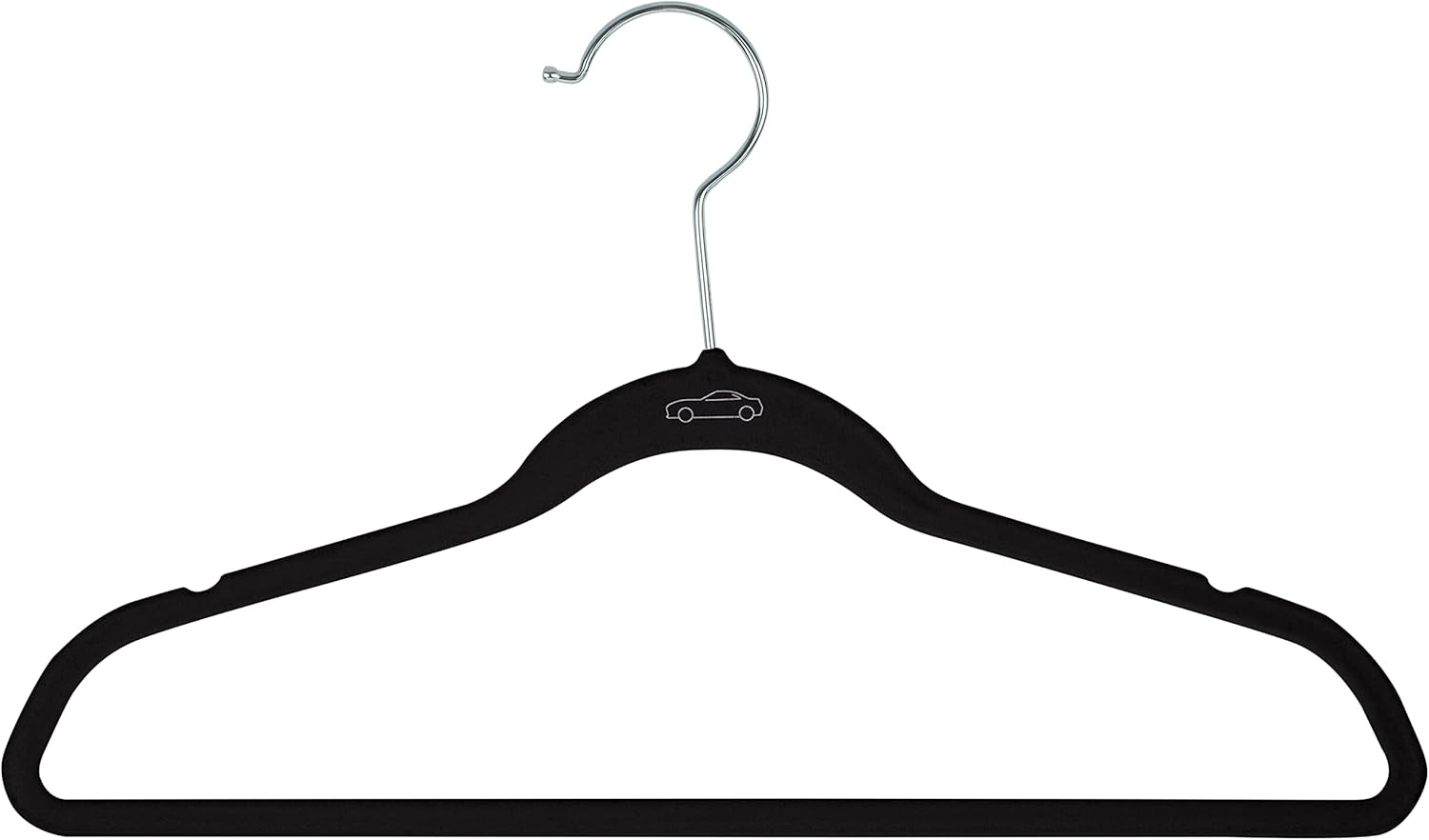 Simplify Paquete de 50 perchas de terciopelo para niños, delgadas, diseño antideslizante, ahorro de espacio, ropa para niños, camisas, pantalones,