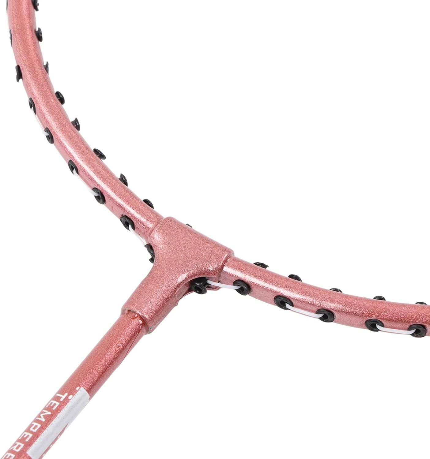 Garhelper Juego de 2 raquetas de bádminton, aleación de hierro rosa y nailon, juego de bádminton ligero separado con bolsa de almacenamiento,