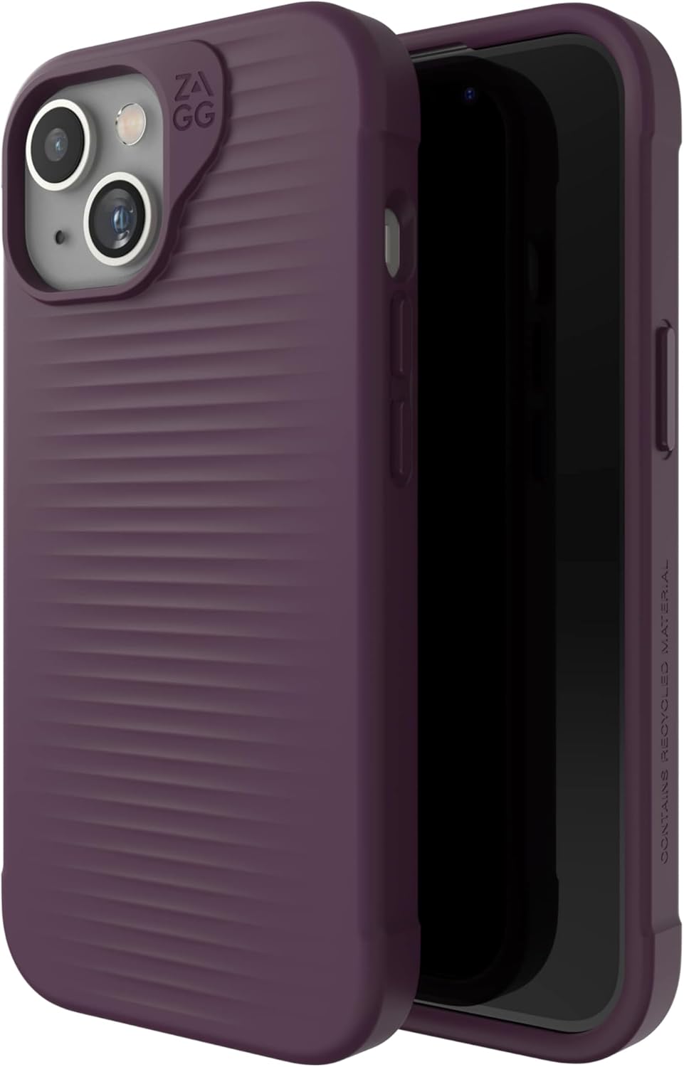 ZAGG Luxe Snap – Funda protectora para iPhone 15, protección contra caídas (10 pies), material de grafeno duradero, funda MagSafe, delgada y ligera,