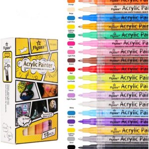 EBIEFLY Juego de rotuladores de pintura con graffiti para arte de uñas, rotulador de punta fina, rocas permanentes, dibujo, tela, tela, madera, EBIEFLY Juego de rotuladores de pintura con graffiti para arte de uñas, rotulador de punta fina, rocas permanentes, dibujo, tela, tela, madera,