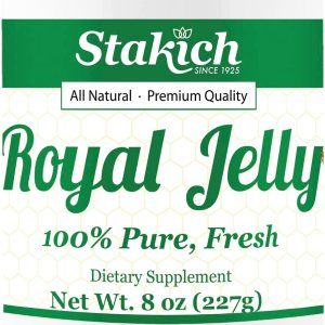 Stakich Fresh Royal Jelly pura, totalmente natural, sin aditivos, saboresconservantes añadidos, 8 onzas (8.01 oz) Stakich Fresh Royal Jelly pura, totalmente natural, sin aditivos, saboresconservantes añadidos, 8 onzas (8.01 oz)