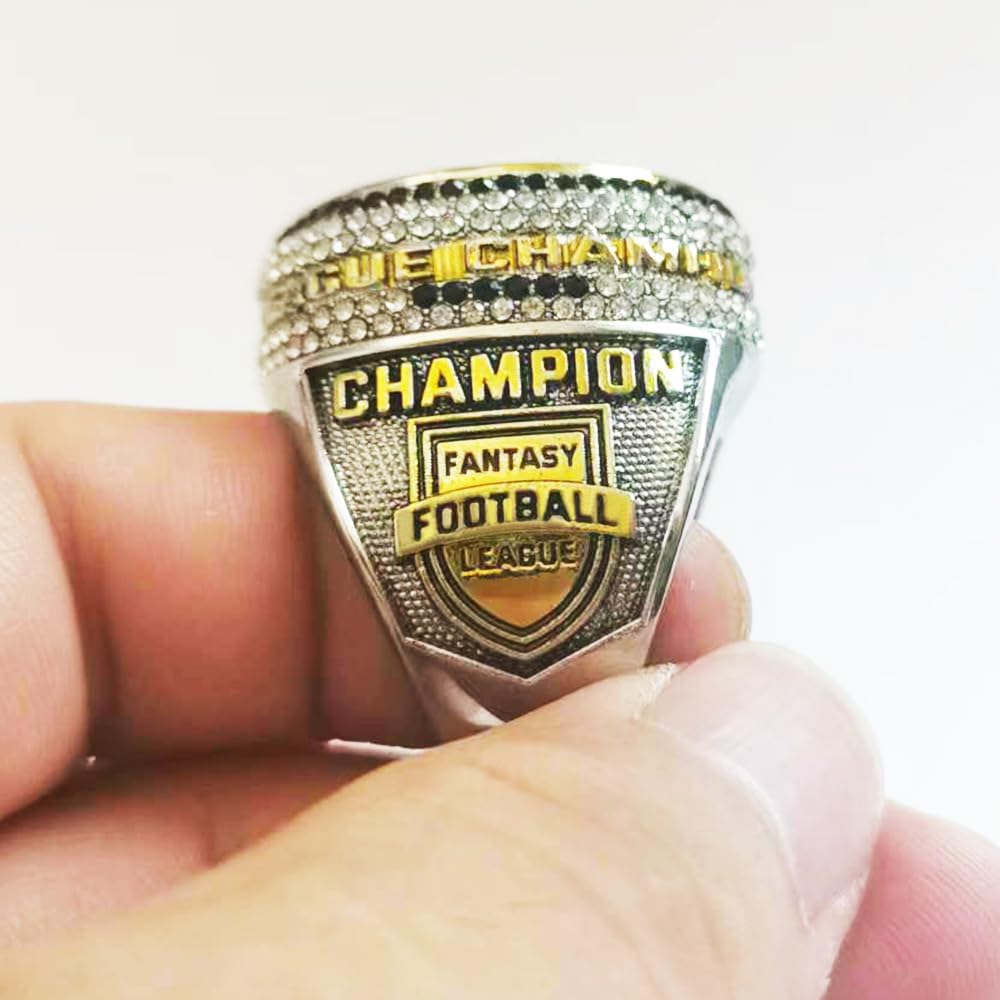 Anillo del campeonato de fútbol de fantasía 2023 Premio del trofeo campeón FFL Ganador deportivo