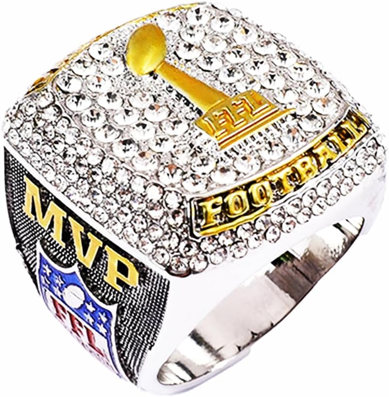 Fantasía Fútbol Anillo Trofeo Premio Premio Deportes Ganador FFL Champion Ring