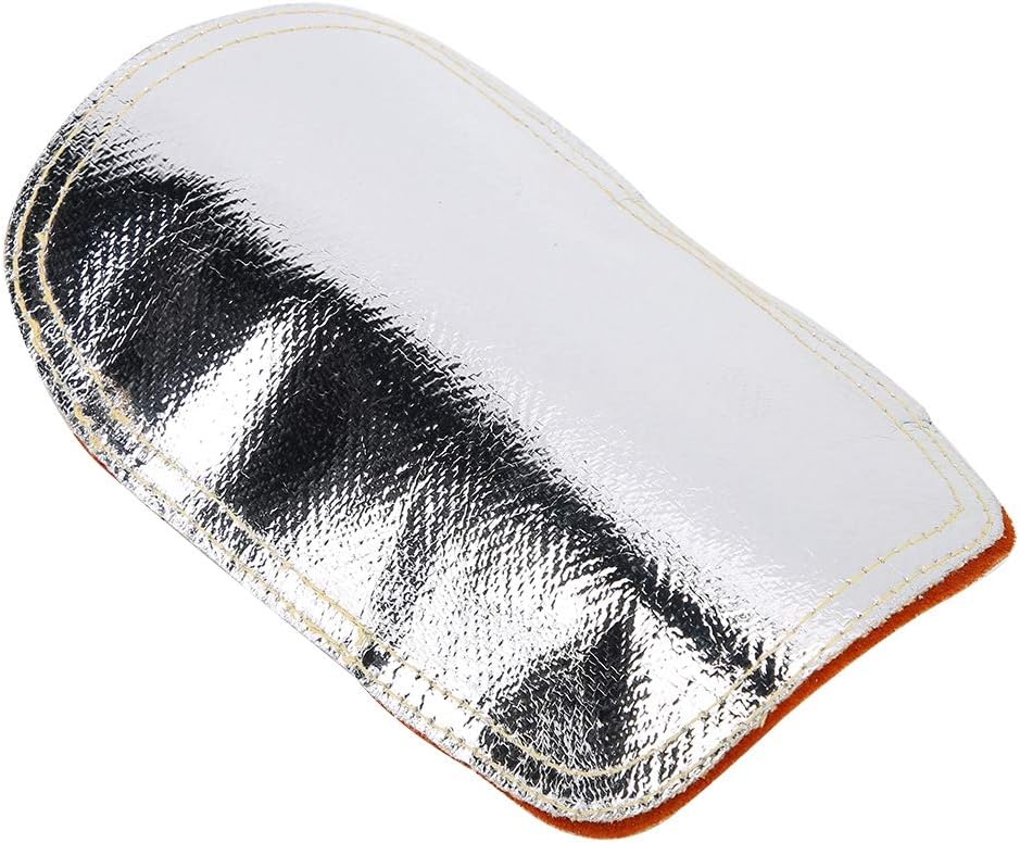 Sonew Escudo térmico de cuero de vaca dividido, guantes de soldadura, cojín trasero aluminizado de la mano de la soldadura