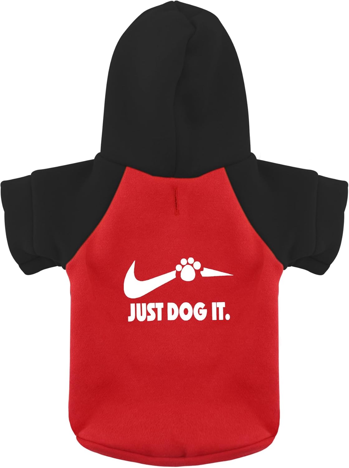 Pawfectly Coordinated sudadera con capucha para perro a juego con una sudadera estampada “Just Dog It”, ropa para mascotas y abrigo todo en uno,