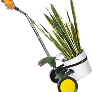 EZwoks Carrito de plantas con ruedas resistente, rodillos de brazo de agarre ajustables para plantas al aire libre, se adapta a macetas de 8 a 30 EZwoks Carrito de plantas con ruedas resistente, rodillos de brazo de agarre ajustables para plantas al aire libre, se adapta a macetas de 8 a 30