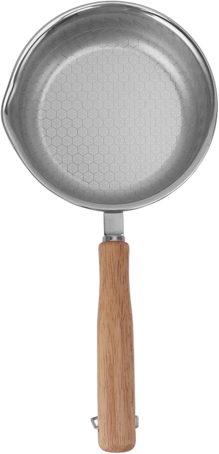 Syrisora Sartenes de acero inoxidable Pan de tortilla de acero inoxidable antiadherente para cocinar cocina
