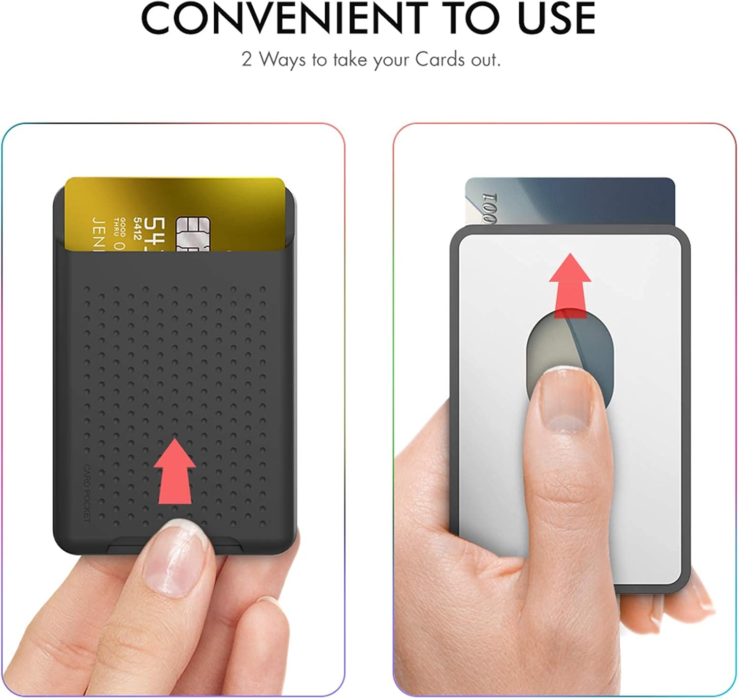 Tarjetero para la parte posterior del teléfono para MagSafe cartera magnética de silicona compatible con iPhone1514131212 Pro12 Mini 12 Pro Max