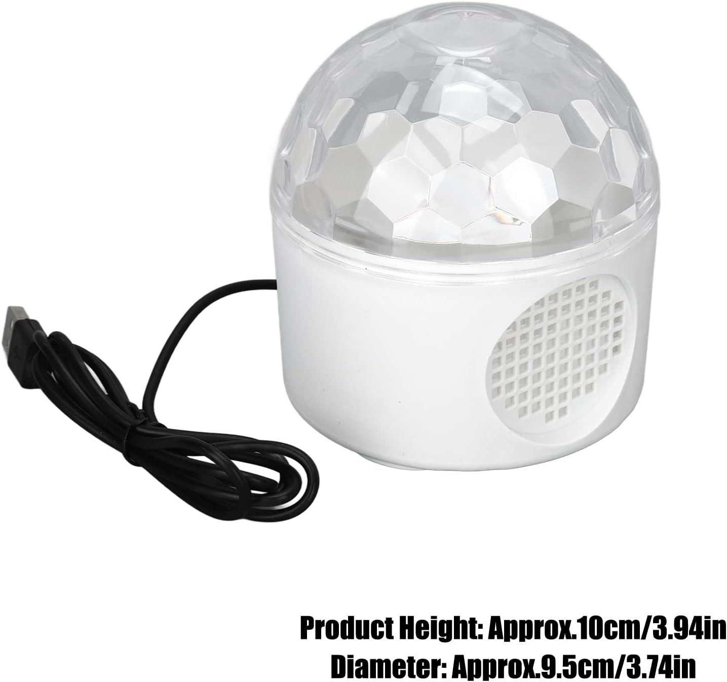 SYH&AQYE Bombilla estroboscópica LED de color cambiante, luz de escenario de cristal, bola de cristal, luz LED de iluminación ambiental, luz de bola