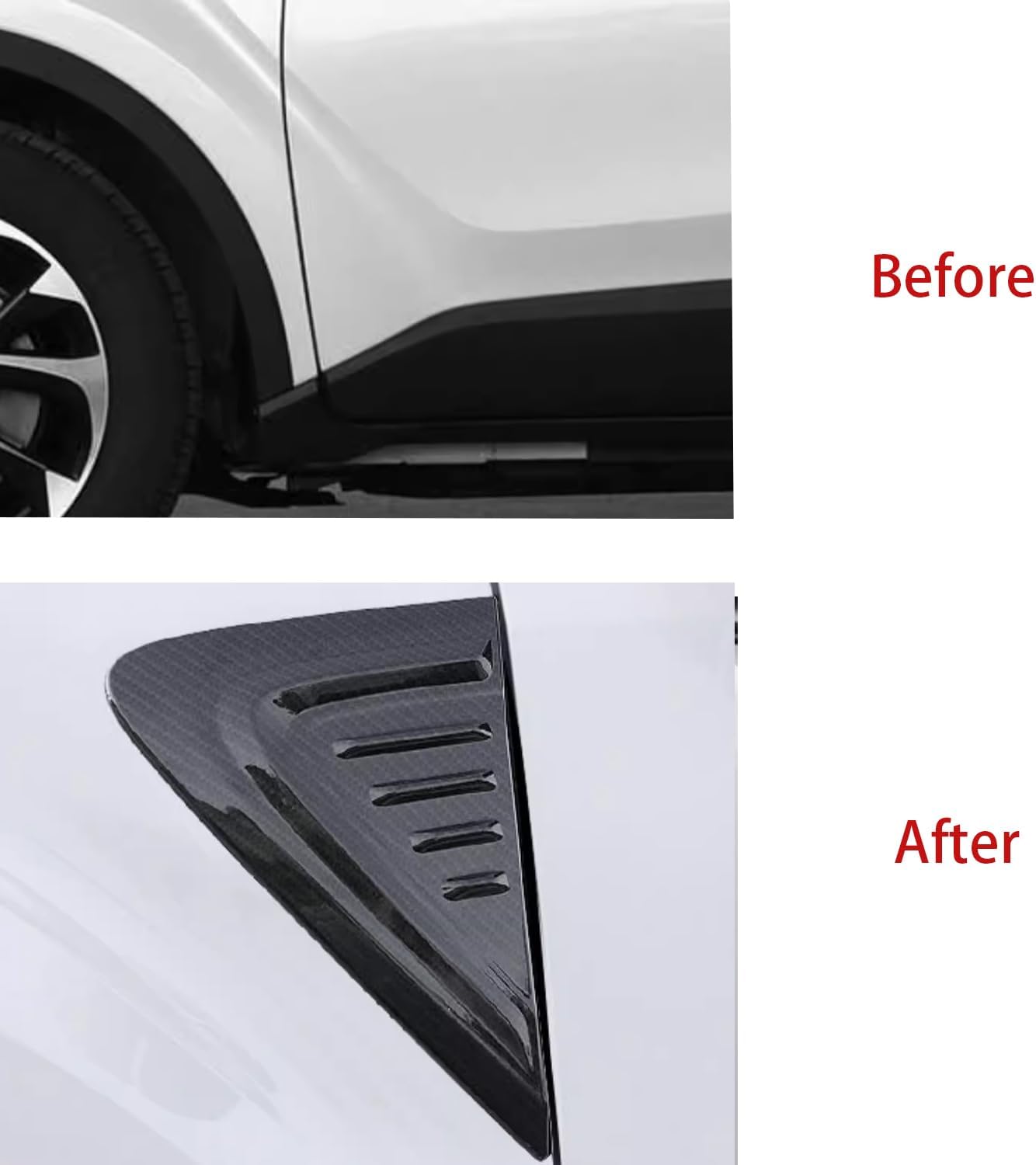 Hyorabyn Cubierta de salida de aire para guardabarros laterales delanteros para Toyota C-HR CHR 2017 2018 2019 2020 2021 2022 Auto Accesorios de