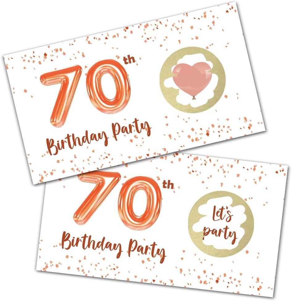 REWIDPARTY Tarjetas de juego para raspar para fiesta de 70 cumpleaños para adultos (32 unidades) entradas rosadas para raspar cumpleaños de 70