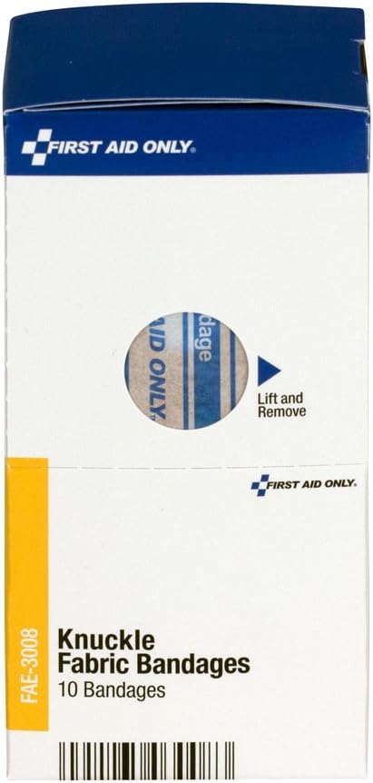 First Aid Only FAE-3008 Vendajes de nudillos de tela de repuesto Sc, 10caja