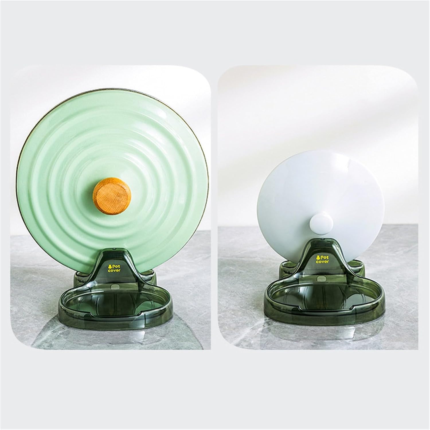 Soporte para espátula de cocina multifunción con soporte para tapa, soporte versátil para tapa de olla resistente al calor y respetuoso con el medio