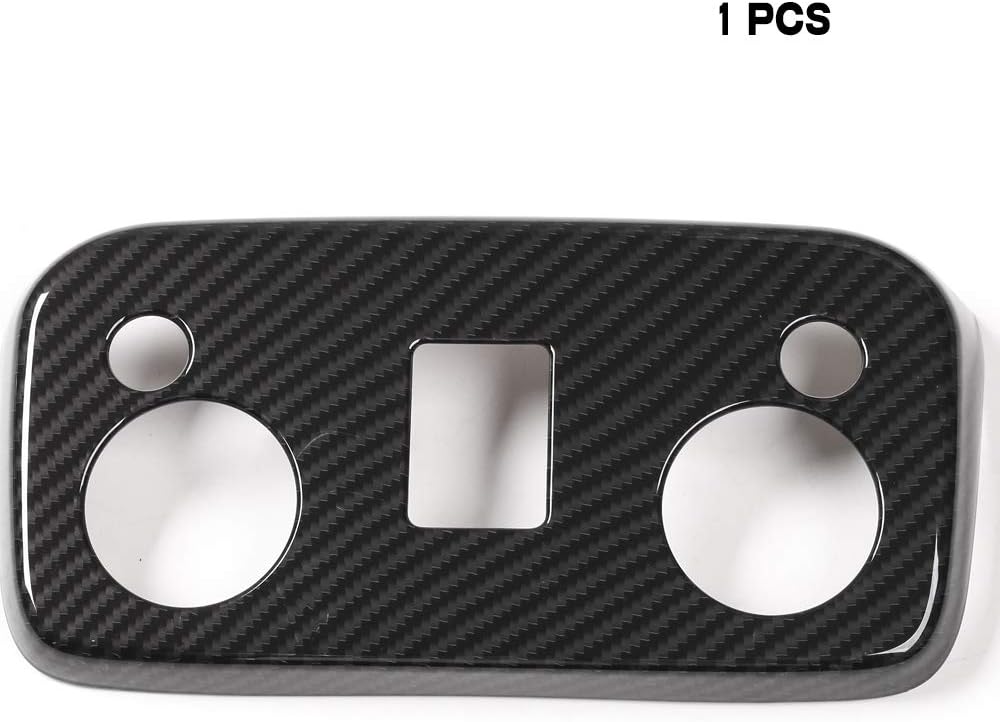 JeCar Para Mustang Fibra de Carbono Interior Techo Luz de Lectura Cubierta de Lámpara Accesorios para Ford Mustang 2015-2023