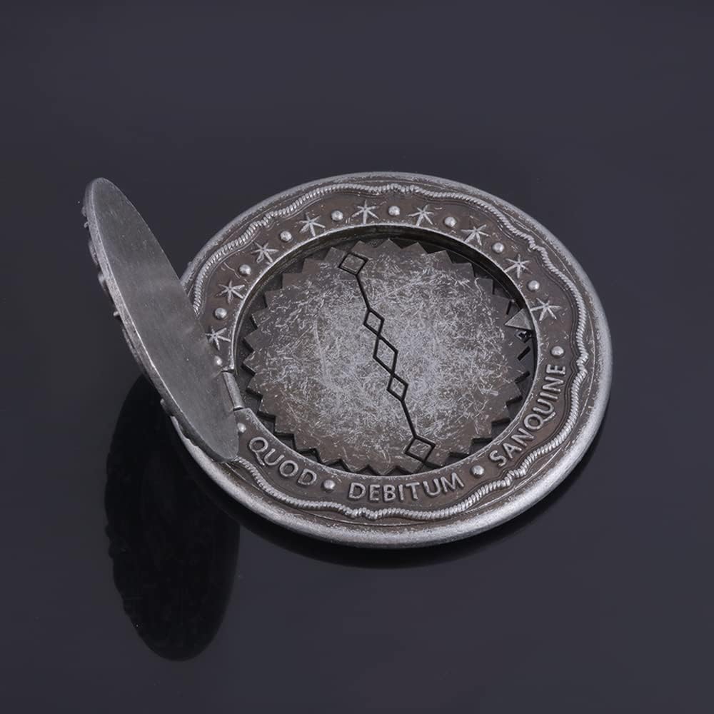 Blood Oath Marker Coin Novelty Metal Coins John Movie Props Cosplay Collecting Coin for Fans for Men Women Teen (Black Coin)