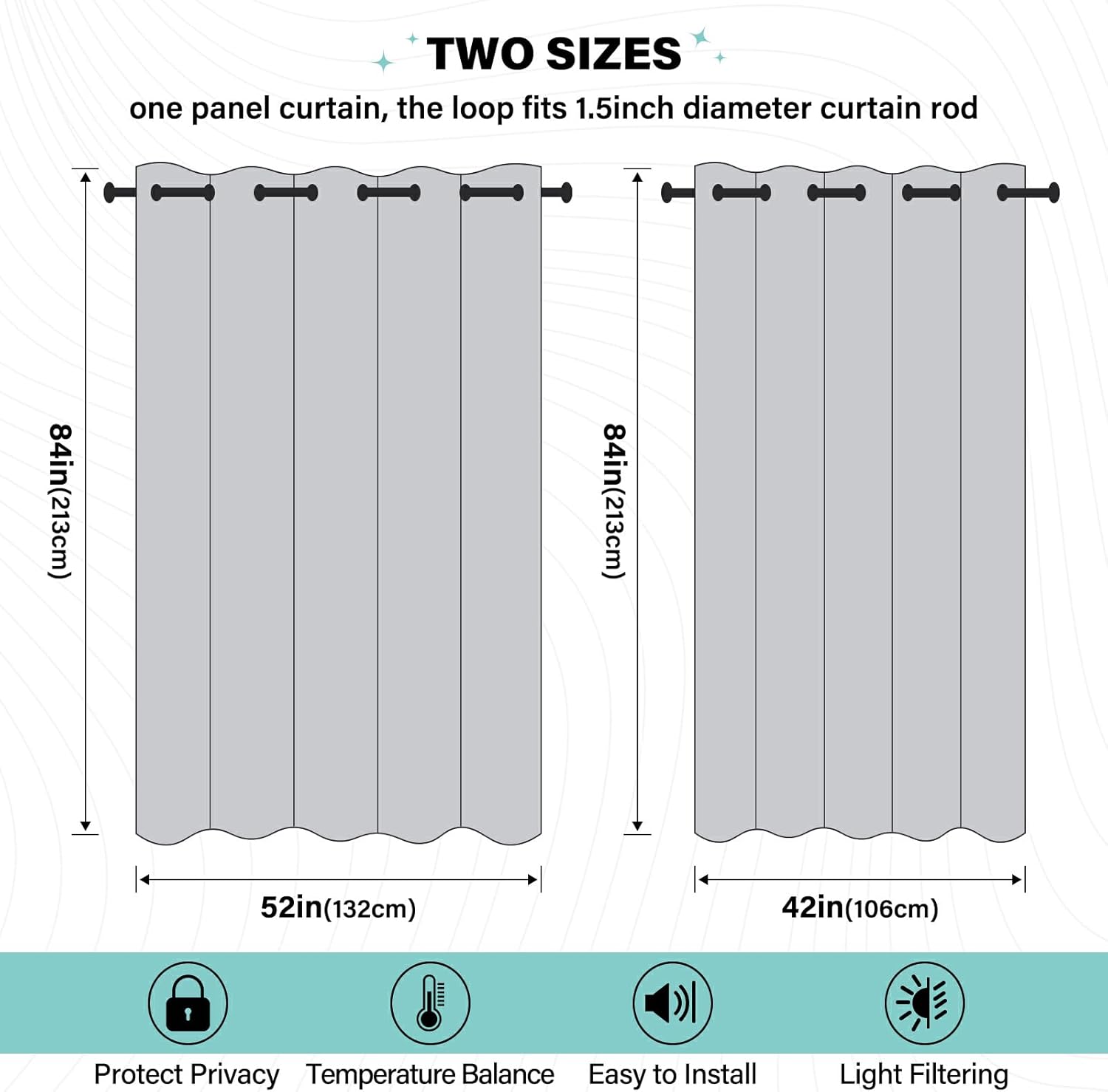 Black Out Curtains Curtains Blackout for Bedroom & Living Room 84 inches Length Vertical Blinds Bathroom Curtains cortinas para cocina