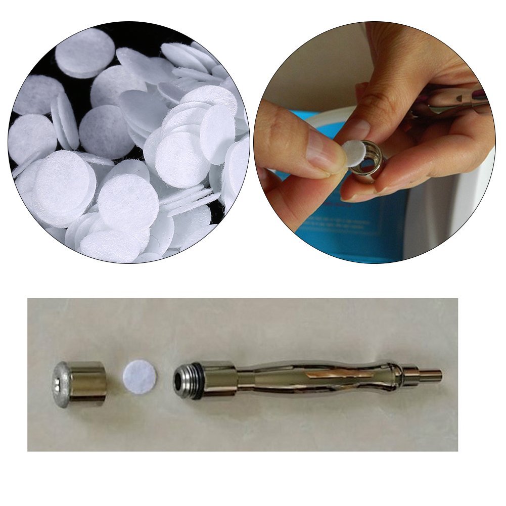 100 filtros de algodón, filtro de repuesto de algodón, filtro de esponja de 7 diámetros diferentes para varios tipos de máquina de belleza, máquina