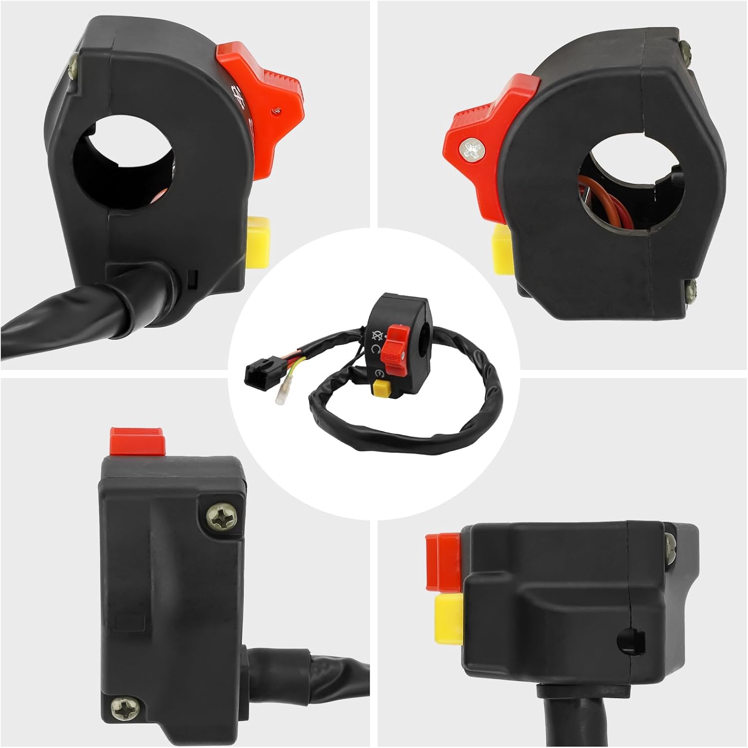Interruptor de manillar de motocicleta derecho ATV Botón de arranque y parada para Suzuki DRZ400S DR-Z400S 2000-2009 MPN # 37200-13E30 37200-13E31