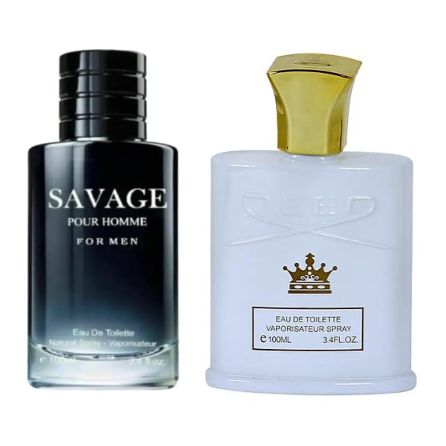 Lomitin Savage Pour Home & King-D Colonia para hombre, Eau de Toilette en aerosol natural, (inspirado en Sauvage & Kreed Royal Water), 3.4 onzas