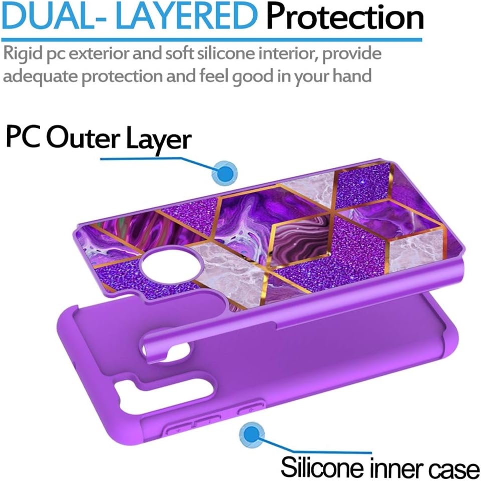 Funda para Galaxy A21 (no compatible con A21S), funda de teléfono Samsung A21 para niñas y mujeres, absorción de golpes, funda protectora resistente