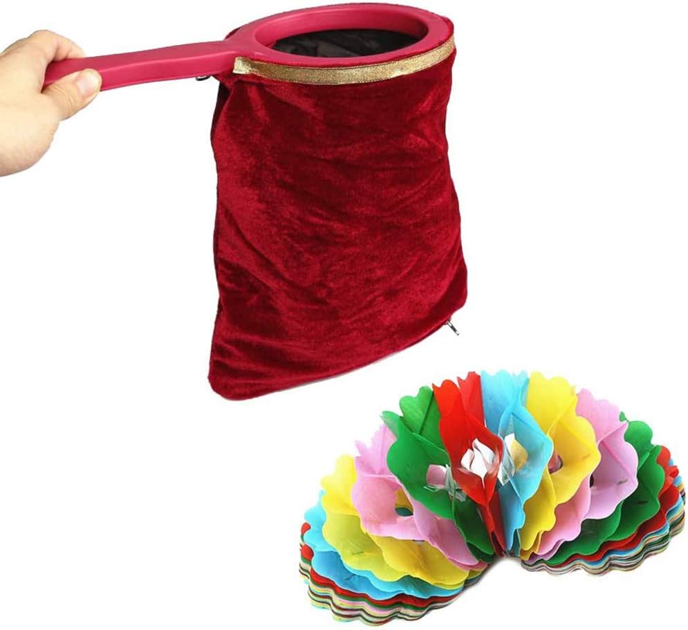 Bolsa de cambio mágica con asa, bolsa de tela universal, accesorios mágicos mágicos, bolsa de cambio que hace que aparezca o desaparezca clásico
