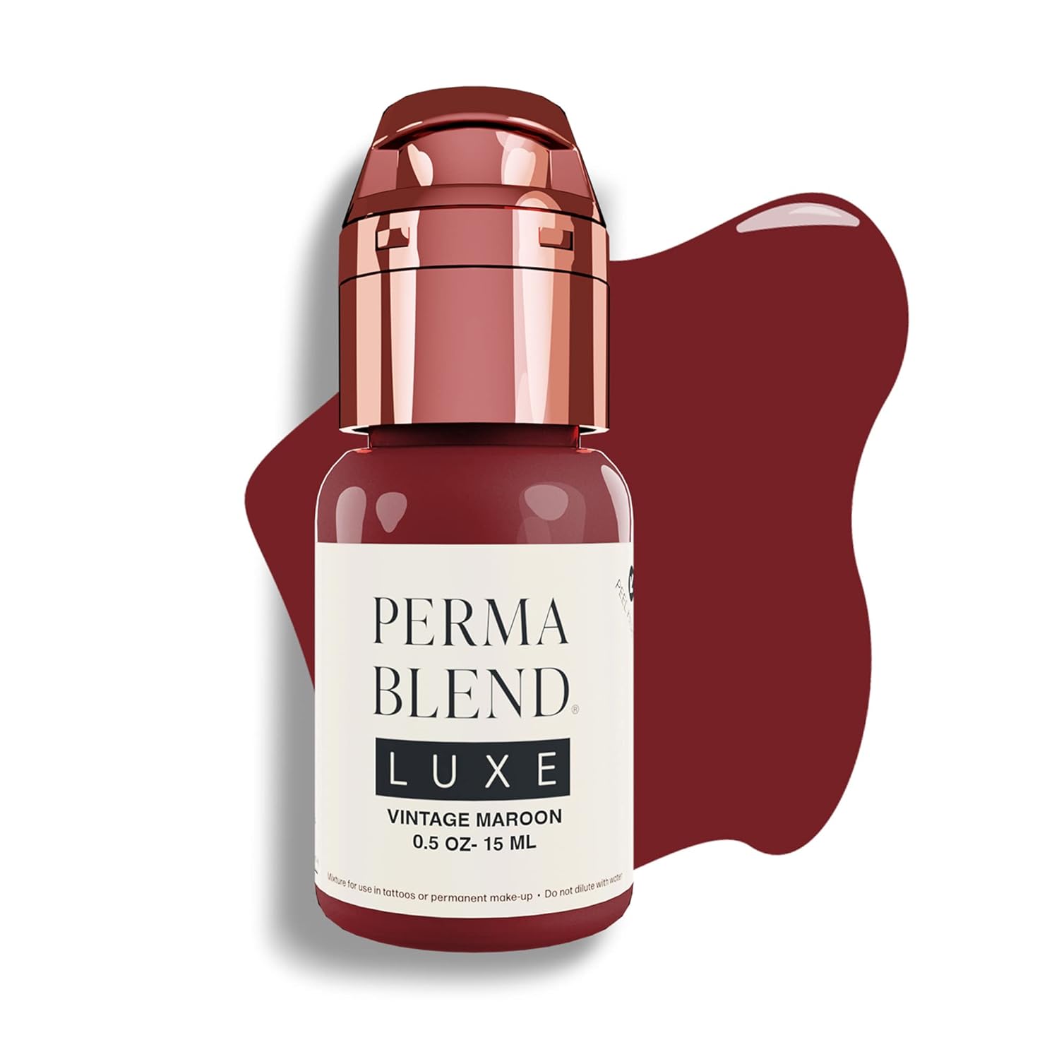 Perma Blend Tinta de pigmento de labios de lujo, suministros profesionales de microblading para tatuajes de labios, granate vintage, 5 onzas.