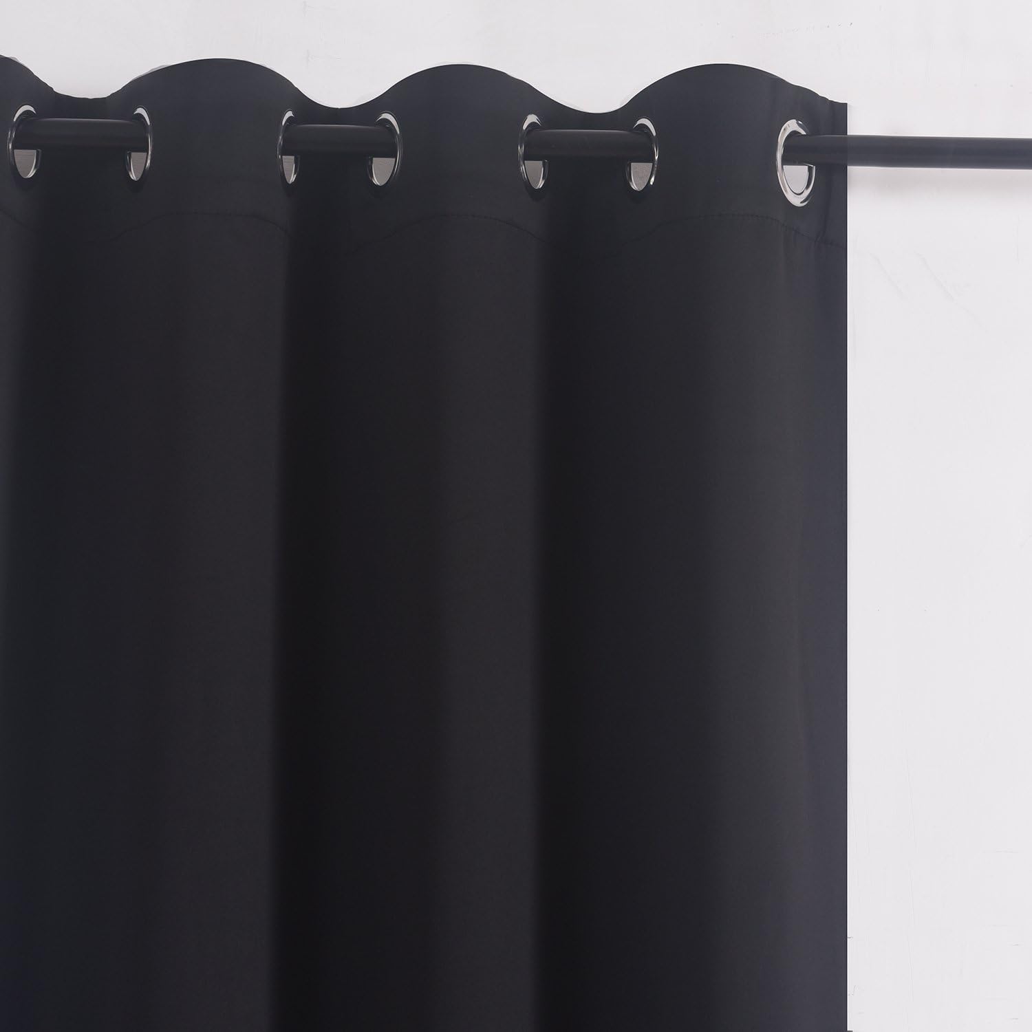 Aquazolax Cortinas opacas para ventana, cortinas opacas sólidas de 52 x 95 pulgadas, paneles de cortina con aislamiento térmico de alta calidad para