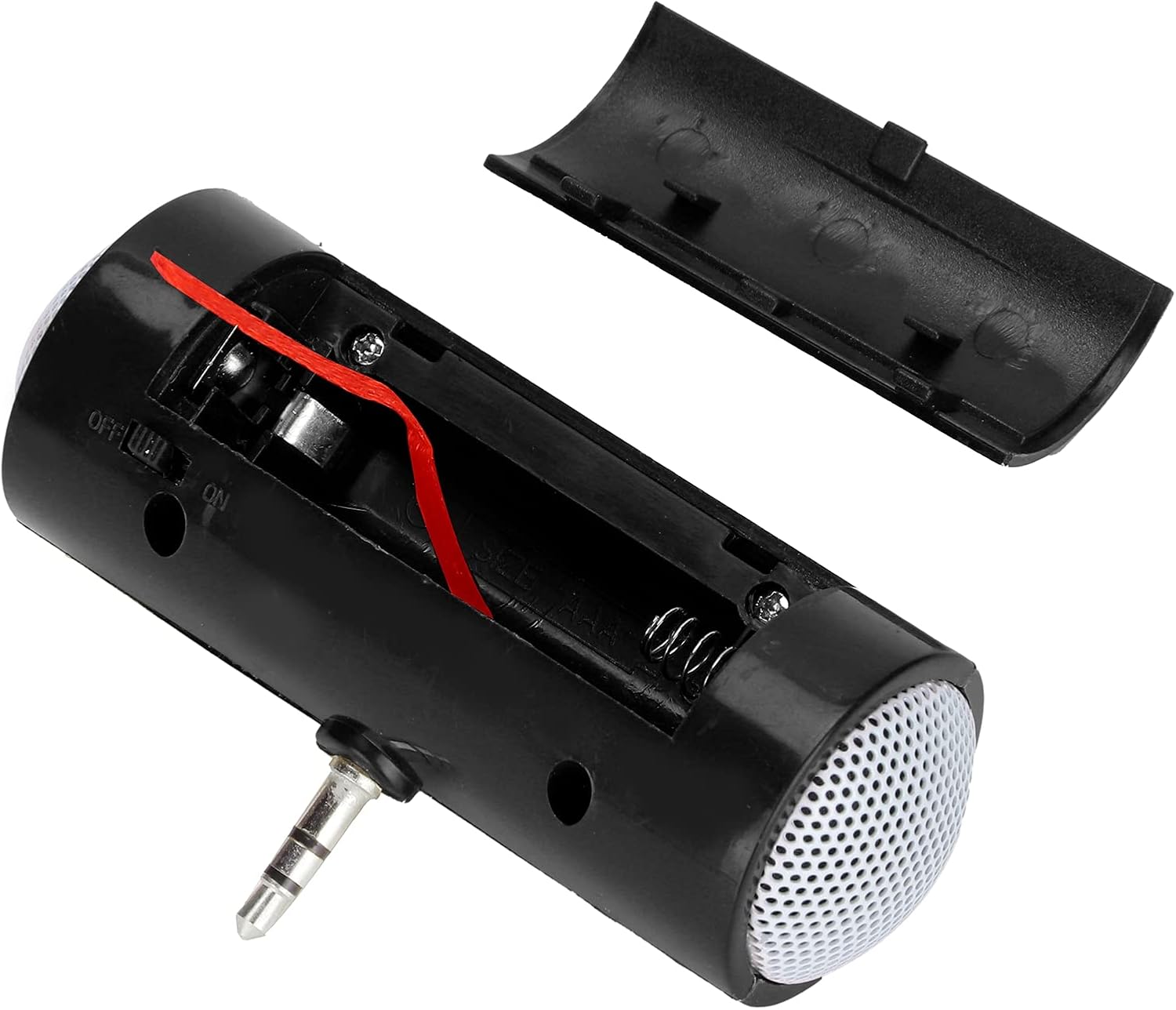 Diyeeni Mini altavoz portátil, altavoz enchufable con entrada de audio auxiliar de 0.138 in, altavoces de línea para teléfono inteligente,