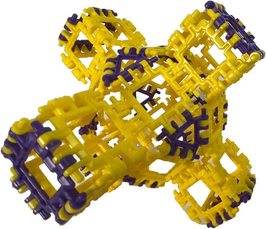 That Hinge Toy – Juego de 150 piezas morado + verde, dinosaurio + más juguete de construcción STEM