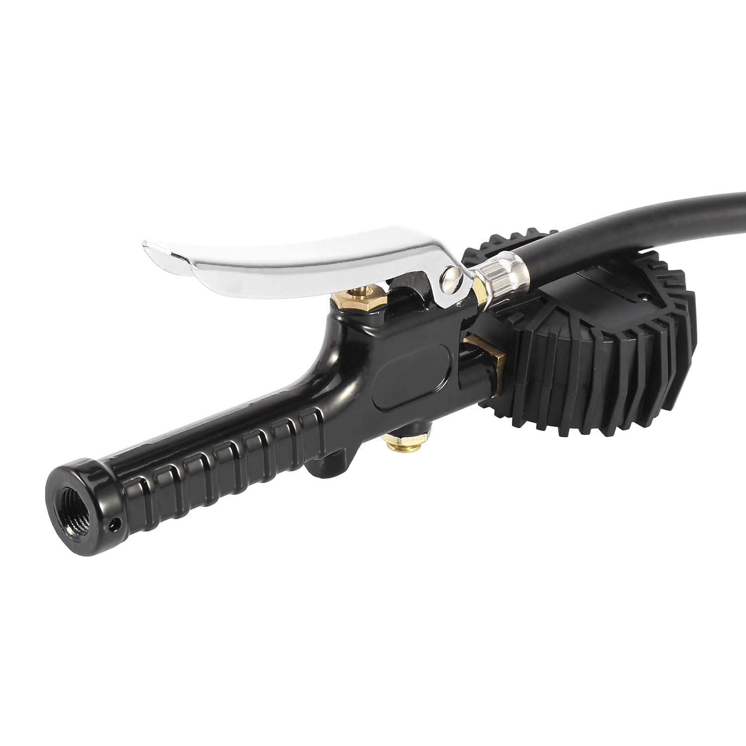 X AUTOHAUX 3 a 300PSI portátil digital medidor de presión de neumáticos inflado clip rápido deflación con palanca 3 tipos de boquillas de entrada de
