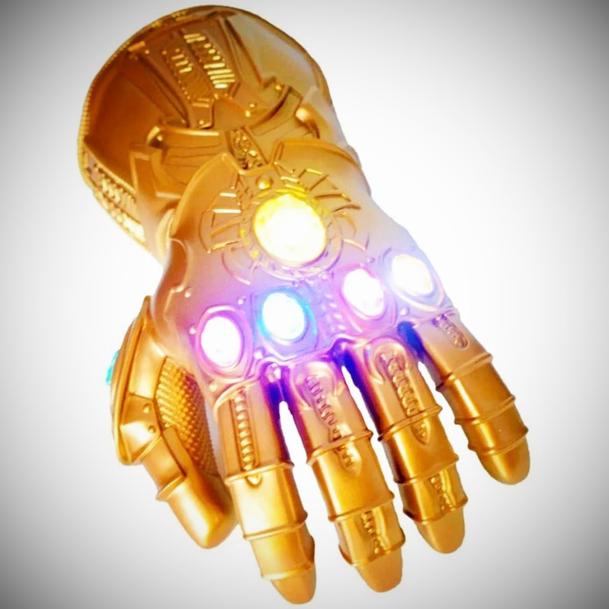 Polyacer Guantelete del infinito, guantes electrónicos del infinito, guantelete del infinito de superhéroe, piedras del infinito iluminadas,