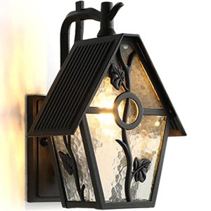 AngelcityCC Faroles de pared para exteriores, aplique de pared para el hogar, patio, jardín, garaje, granja, porche, iluminación con vidrio AngelcityCC Faroles de pared para exteriores, aplique de pared para el hogar, patio, jardín, garaje, granja, porche, iluminación con vidrio