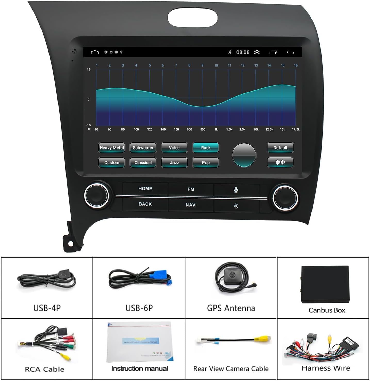 Para KIA Forte Radio Upgrade 2014 2015 2016 2017 2018, accesorios de coche, reemplazo estéreo Android, 9 pulgadas 1280 * 720 pantalla táctil,