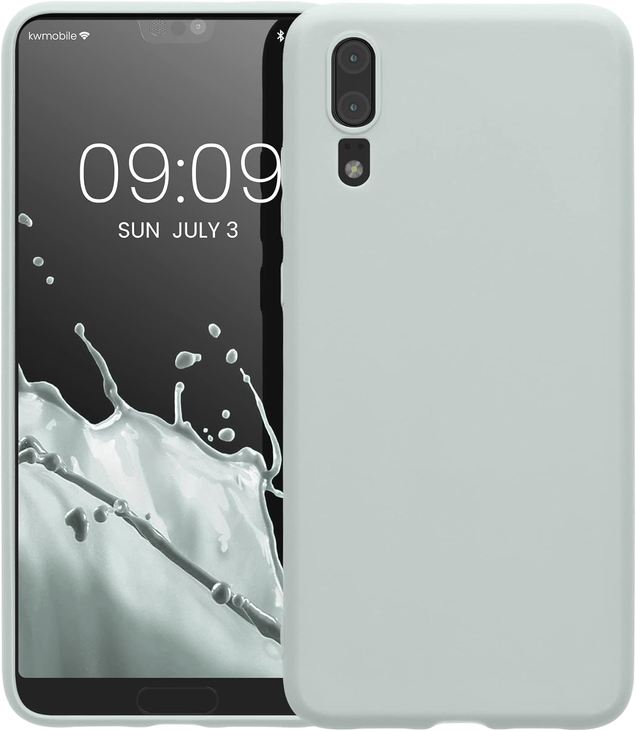 kwmobile Funda compatible con Huawei P20 – Funda protectora de silicona TPU suave y delgada – Menta fresca