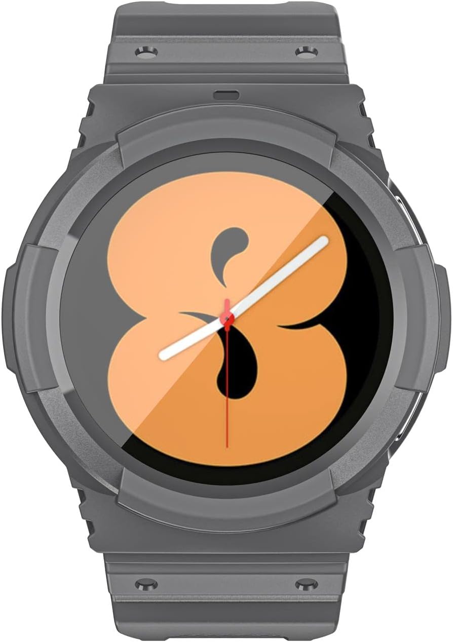 VeveXiao Correa resistente compatible con Samsung Galaxy Watch 4 de 1.575 pulgadas y 1.732 pulgadas, correa de repuesto incorporada, accesorios para