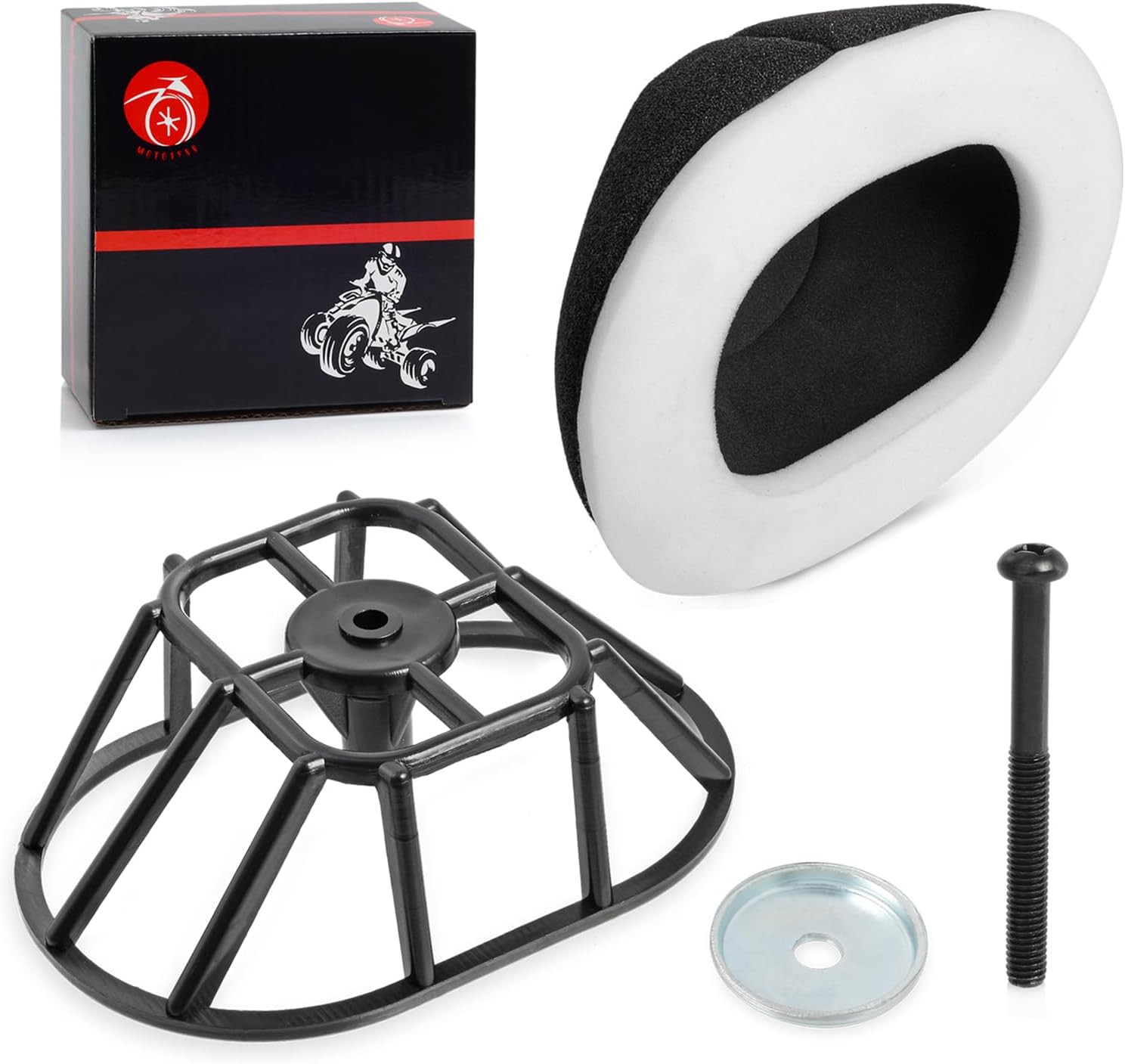 Kit de filtro de aire jaula titular cesta de admisión para Yamaha Blaster 200 Grizzly 125 Breeze 125 YFA1 Raptor 125 250 2XJ-14458-00-00