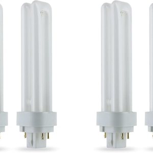 Paquete de 8 bombillas fluorescentes compactas de 18 W, 2700 K, blanco cálido, 4 pines G24q-2, repuesto para Sylvania 20683 y Philips 38329-9 – PLC Paquete de 8 bombillas fluorescentes compactas de 18 W, 2700 K, blanco cálido, 4 pines G24q-2, repuesto para Sylvania 20683 y Philips 38329-9 – PLC