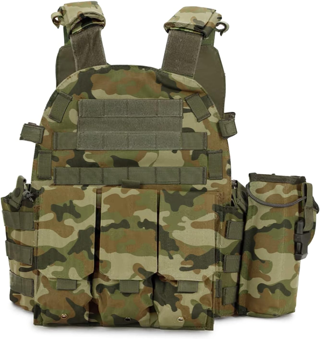 Chaleco MOLLE táctico de caza, bolsa de herramientas para entrenamiento militar, chaleco protector modular para intemperie paintball juegos CS