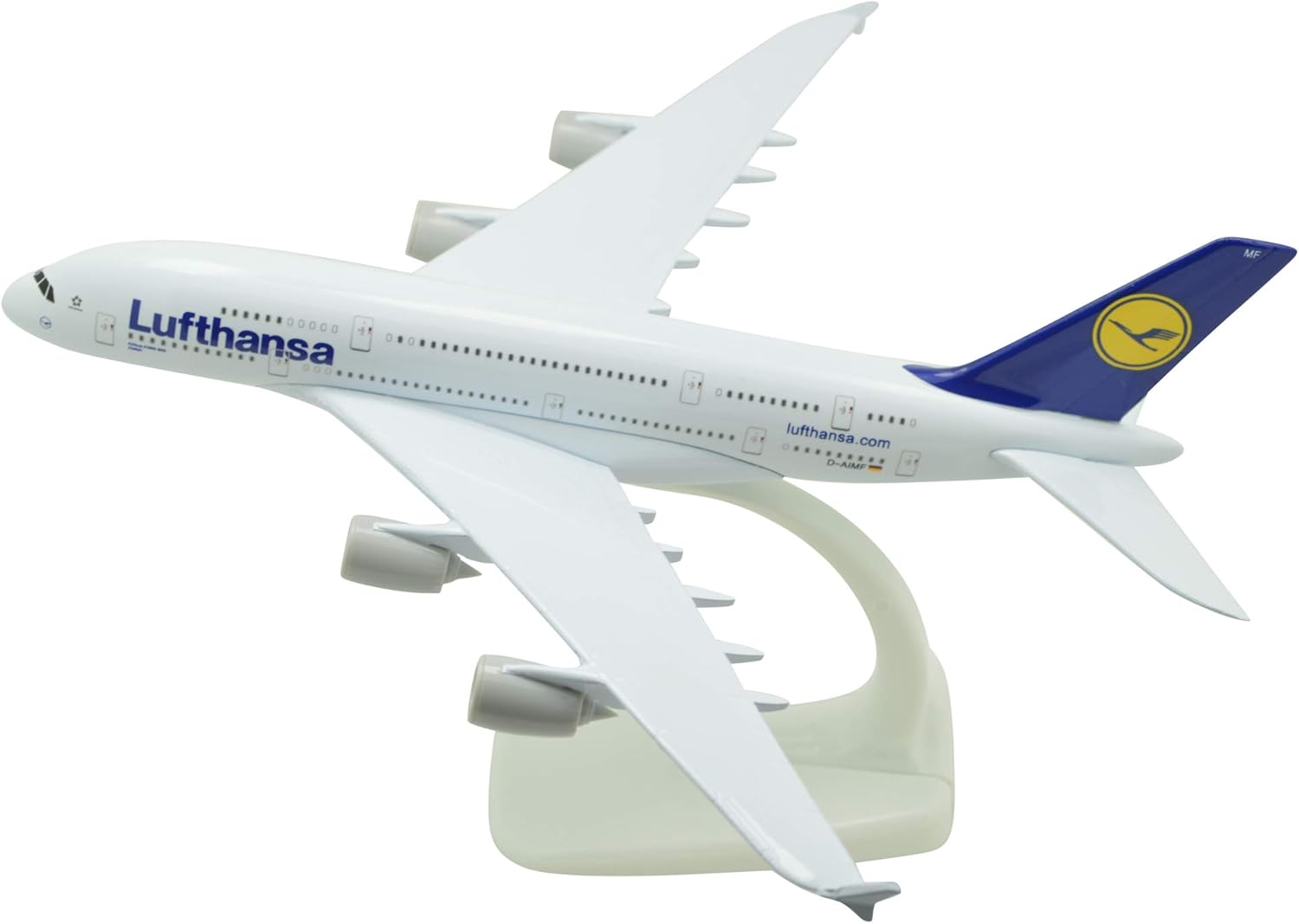 TANG DYNASTY (TM) 1400 Edición Estándar Airbus A380 Lufthansa Airlines Sin tren de aterrizaje Metal Avión Modelo Avión Modelo Avión de Juguete