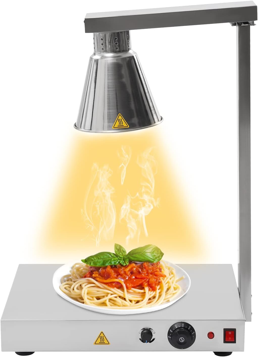 Bandeja de calentamiento comercial con lámpara de calor de alimentos con bombilla, lámpara eléctrica para calentador de buffet de alimentos, lámpara