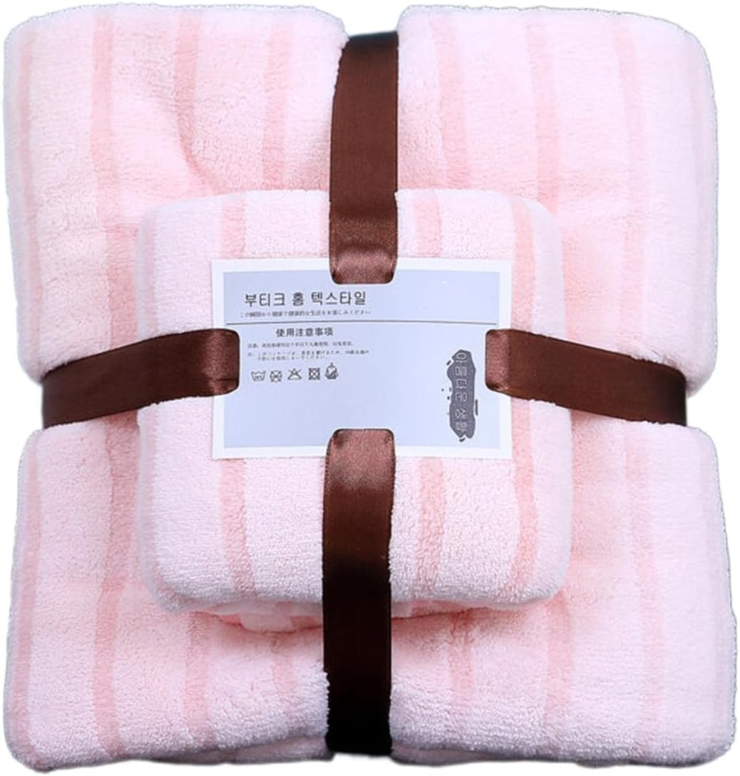 Juego de 2 toallas de baño grandes de lujo ultra suaves, de secado rápido, absorbentes, de felpa gruesa, de forro polar, juego de sábanas para baño,