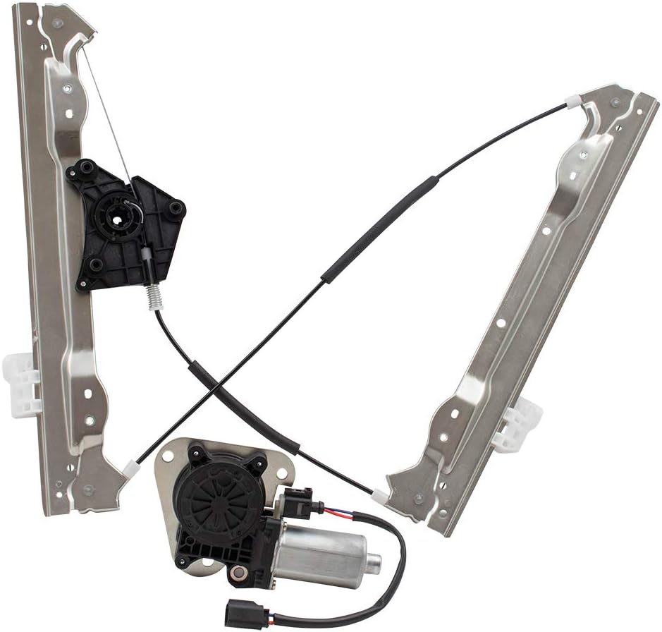 Brock Elevalunas eléctrico delantero de repuesto para pasajeros con motor y conector de 2 pines compatible con 2011-2014 200 Sedan Avenger