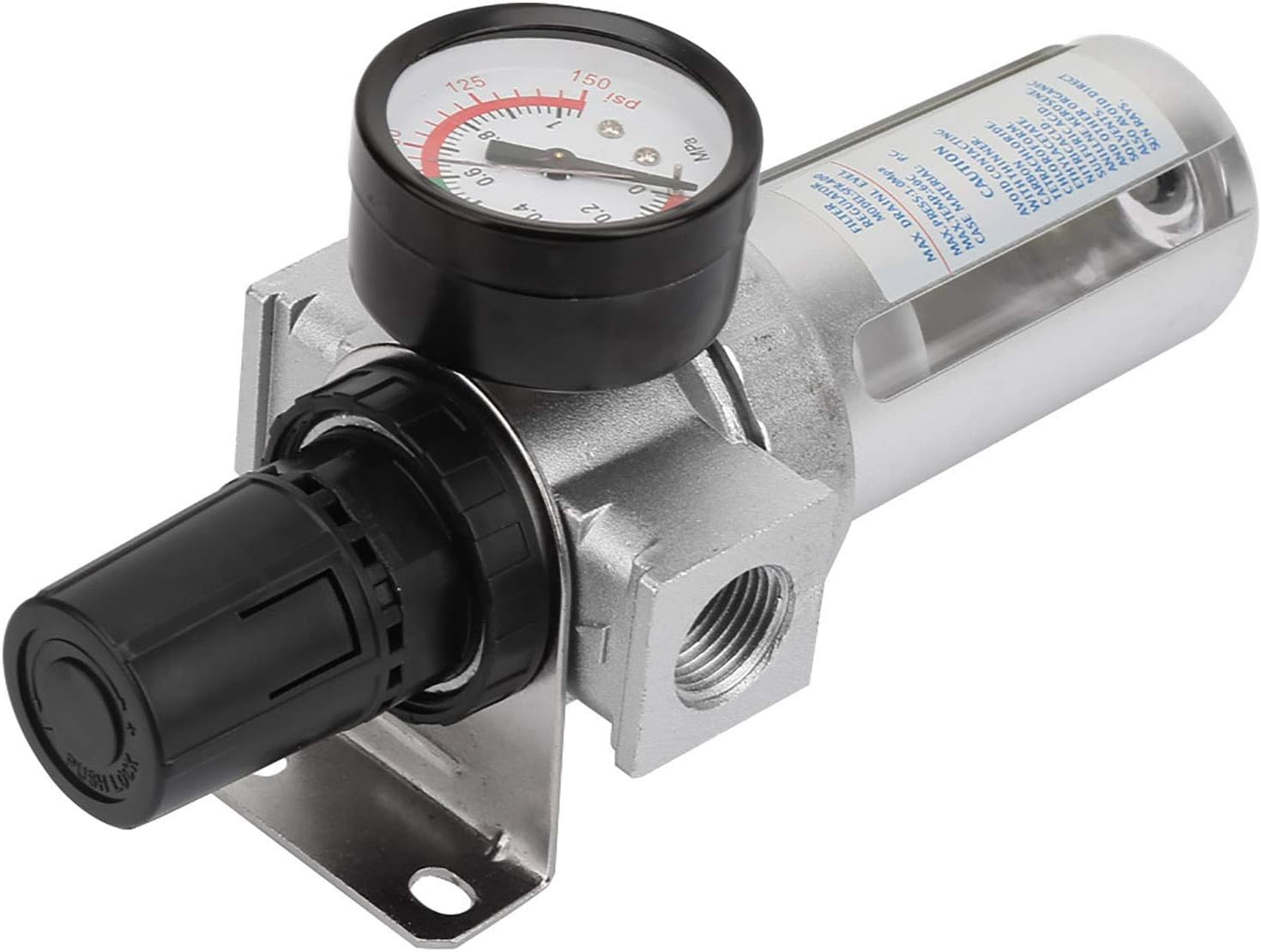 Regulador de filtro de aire, regulador de filtro de aire comprimido en miniatura BSP de 12 pulgada, compresor de aire, regulador de filtro de trampa